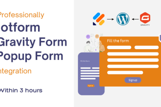 integrate jotform, gravity form and popup forms in wordpress