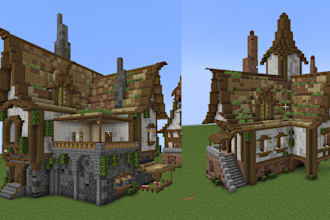 create professional minecraft house or city builds for you