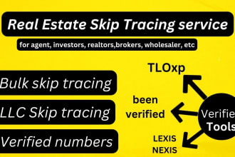 pull high quality real estate lead lists for skip tracing