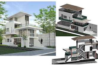 make conceptual drawing with revit