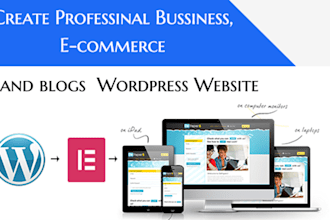 create  professional wp business websites design or redesign