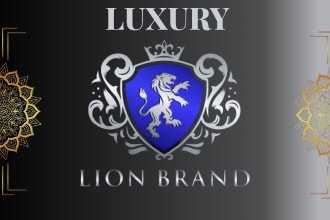 design family crest and heraldic logo