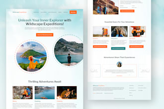 do an outstanding website and landing page design in figma