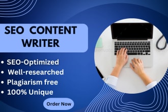 do SEO article writing, content writing and blog post writing