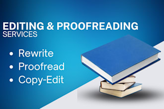 rewrite, proofread and line edit an article, copy, ebook any  content