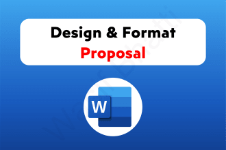 design and format proposal in microsoft ms word document