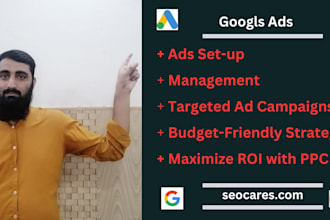 setup and manage google adwords PPC campaign ads search, display, shopping ads