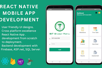 develop your app in react native expo IOS and android