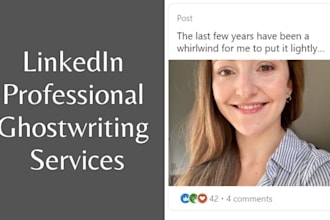 be your professional ghostwriter on linkedin