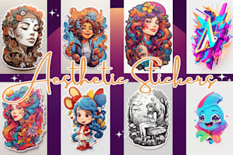 design aesthetic stickers for you