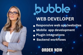 build bubble web app website bubble io marketplace bubble no code developer