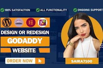 design or redesign godaddy website professionally
