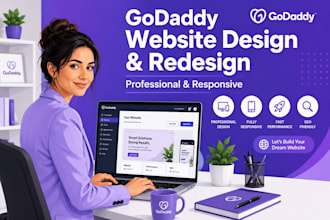 design and redesign the godaddy website professionally