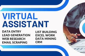 be your virtual assistant for canva manual data entry copy paste data collection