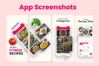 design the best app screenshots for app store or play store