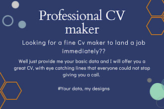 make professional custom CV