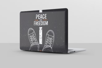 create laptop cover ,laptop case design or laptop sticker