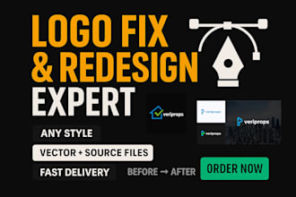 fix, modify, revamp,edit or redesign your apparel logo