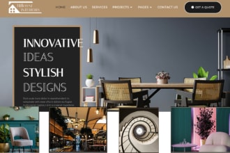 design interior design website and architecture website