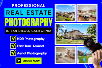 do professional real estate photography in california