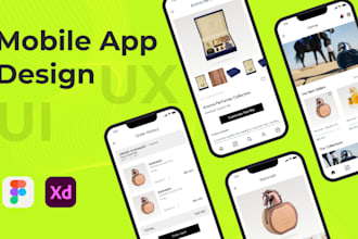 create modern and clean UI UX design for your app in figma