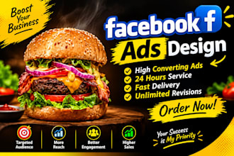 design professional high converting facebook ads campaign