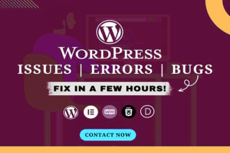 professional wordpress issue resolution and bug fixing