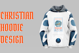 create custom christian streetwear hoodie designs with high quality mockups