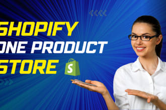 make shopify landing page or one product store