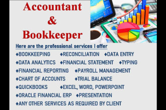 do budget planning, bookkeeping and reconciliation