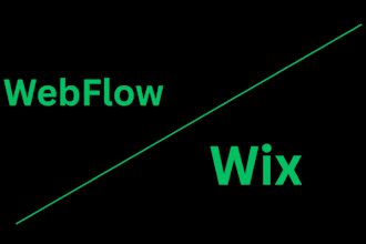 build, design, redesign responsive webflow, wix websites