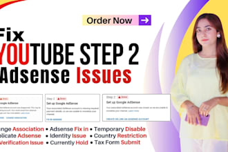 fix yt monetization issues 2nd step issues, adsense issues