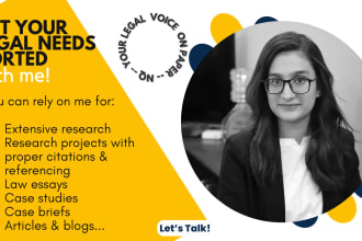 do legal research, law essays, articles and case briefs