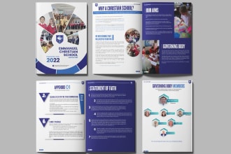 design educational brochure for school, college university or company profile