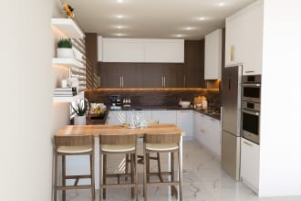 interior design your kitchen cabinets, kitchen design, render, layout