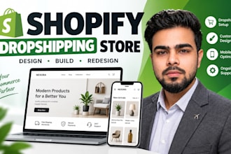 create shopify dropshipping store or shopify website