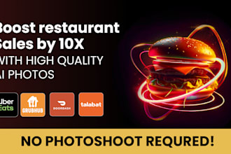 create professional ai generated food photography for your restaurant