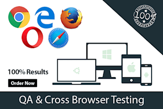 perform QA, cross browser testing, review and fix the issues