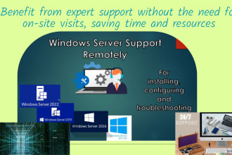 install configure troubleshoot for windows server