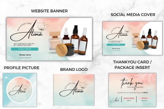 design custom etsy, shopify,amazon store branding kit