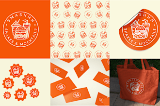 design modern playful fun retro bold logo and do branding