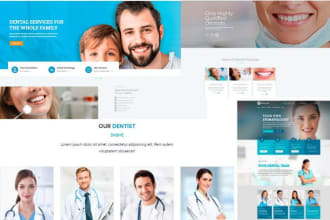 develop websites for medical healthcare, therapy pharmacies kid dental office