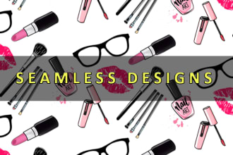 design seamless patterns for your fabric