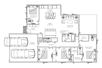 draw , redraw floor plans from sketch