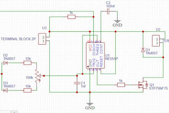 design schematic and pcb layout in eagle and easyeda