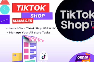 setup your tiktok shop USA,UK and manage your tiktok store