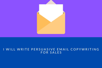 write persuasive email copywriting for sales