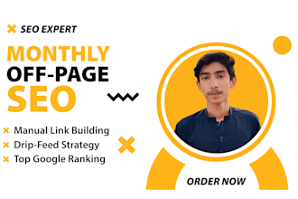 provide high da complete monthly off page SEO package