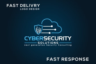 do startup modern tech cyber security technology software agency logo design