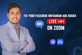 fix your facebook,instagram ads,pixel issues live on zoom, no pass required